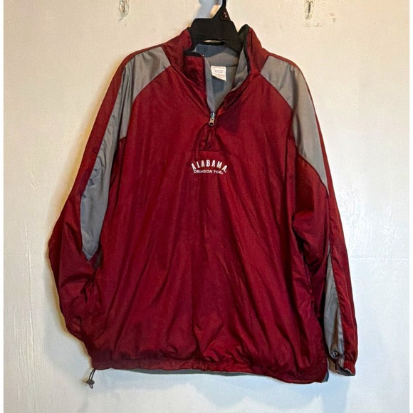 Pro Player Other - VTG Pro Player Ala Crimson Tide Maroon/Gray Zip Pullover Jacket Sz L Reversible